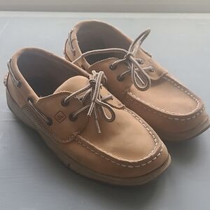 Boys Sperry Tan Boat Shoes